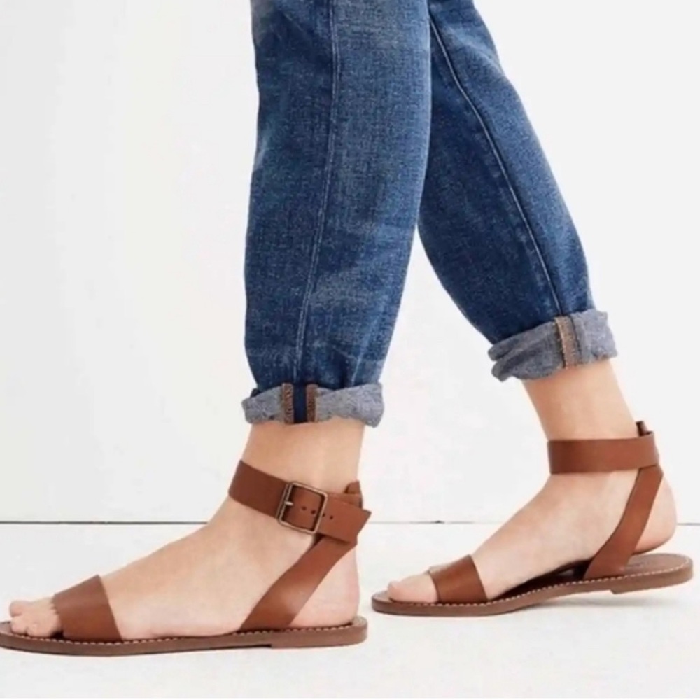 Madewell Boardwalk Ankle Strap Leather Sandal